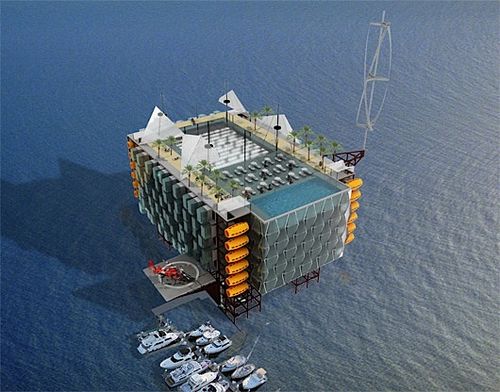 hote plataforma petroleo 5 Hotel em uma plataforma de petróleo em alto mar