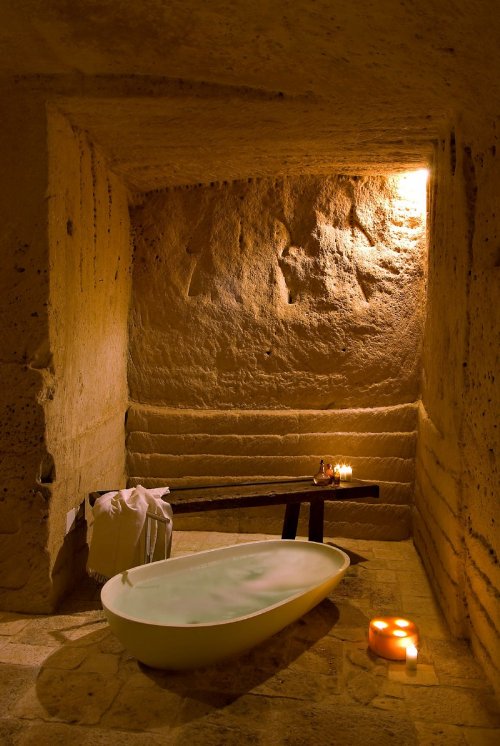 hotel caverna le grotte della civita 3 Hotel dentro de uma caverna na Itália