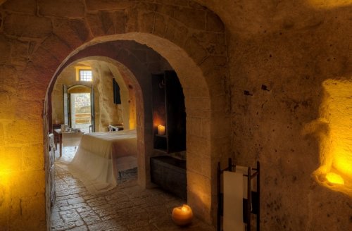 hotel caverna le grotte della civita 4 Hotel dentro de uma caverna na Itália